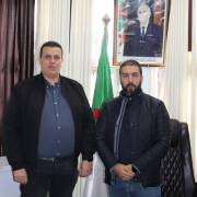 زيارة رئيس الاتحادية الجزائرية للتنس لمعهد علوم و تقنيات النشاطات البدنية و الرياضية